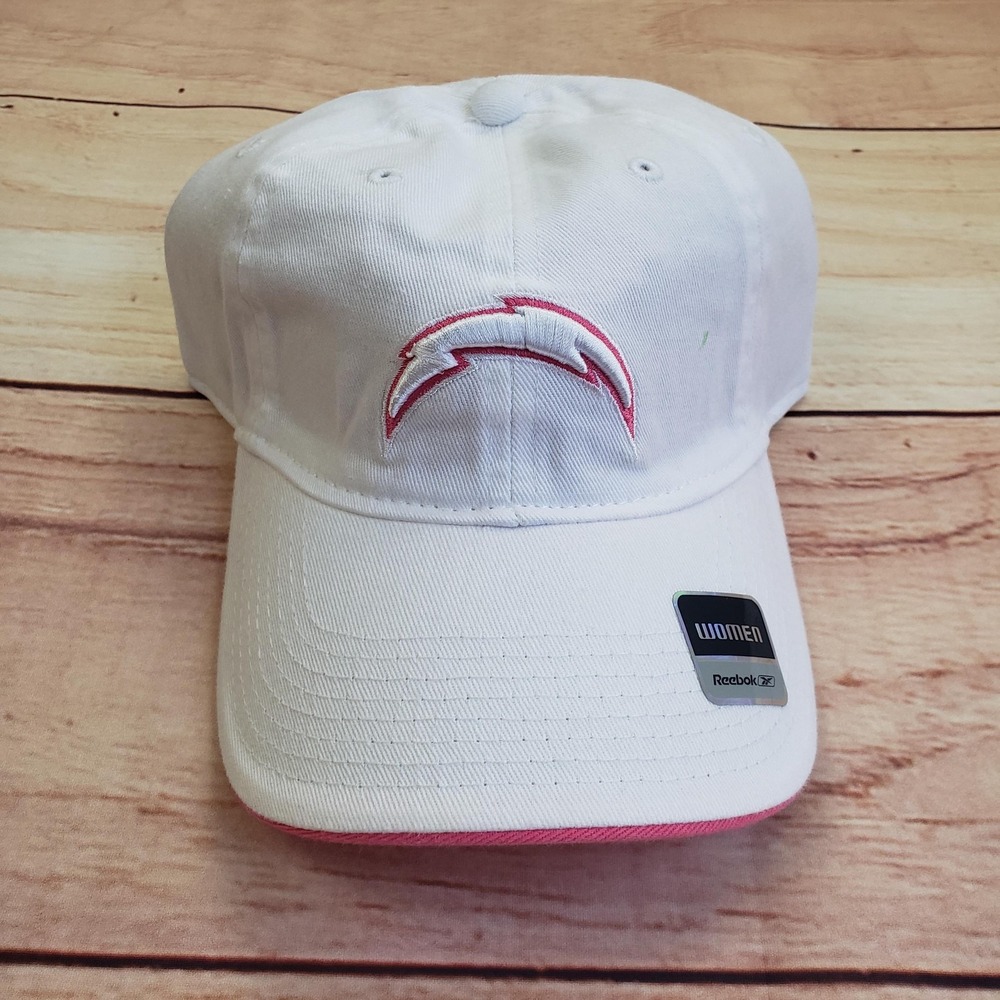 San Diego Chargers Hat Cap Strap Back Womens‎ One Size Pink NFL Football Reebok
